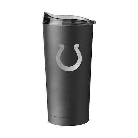 Logo Brands Indianapolis Colts 20oz Etch Black Powder Coat Tumbler 614-S20PT-BLK-9